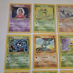 Vintage Pokemon Base Set Lot 26 Cards WOTC 1999 Commons Trainers Energy Non-Holo - Image 2