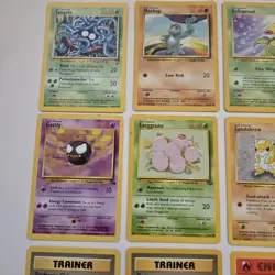 Vintage Pokemon Base Set Lot 26 Cards WOTC 1999 Commons Trainers Energy Non-Holo - Image 5