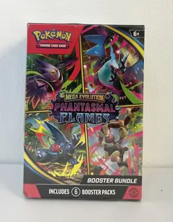 Pokemon TCG Mega Evolution Phantasmal Flames Booster Bundle Brand New Sealed - Image 1