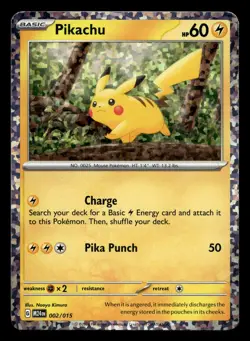 Pikachu 002/015 McDonald's Holo Promo 2024 Pokemon NM - Image 1