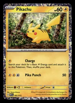 Pikachu 002/015 McDonald's Holo Promo 2024 Pokemon NM - Image 1