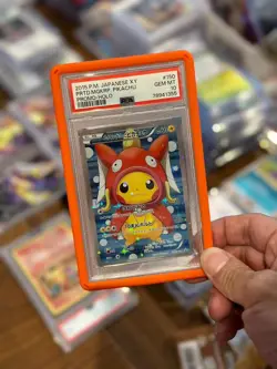 Pokemon Pretend Magikarp Pikachu Poncho Japanese Promo 150/XY-P Holo PSA 10 HZ - Image 1