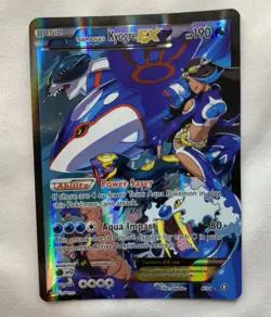Pokemon TCG Team Aqua's Kyogre EX #6/34 Double Crisis Ultra Rare MINT CONDITION - Image 2