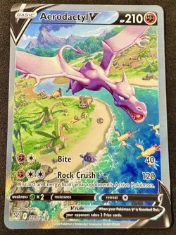 Aerodactyl V 180/196 - Alternate Full Art - Pokemon Lost Origin - NM - Image 1