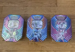 Pokemon TCG Evolution Celebration Tin lot 3 sealed Leafeon Sylveon Glaceon Set - Image 1