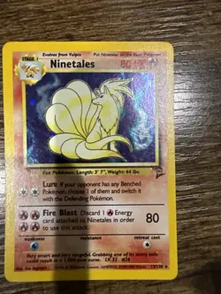 Pokemon TCG Ninetales Base Set 2 Holo Unlimited Rare 13/130 - Image 1