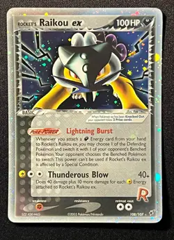 Rocket's Raikou ex 108/107 Pokemon Ex Deoxys -Secret Rare Holo-NM - Image 2