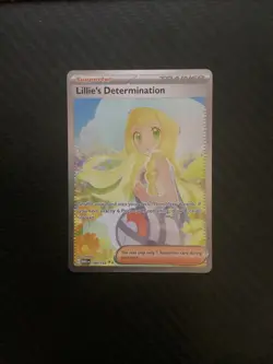 Lillie's Determination 184/132 Me01: Mega Evolution Holo Pokemon TCG NM - Image 1