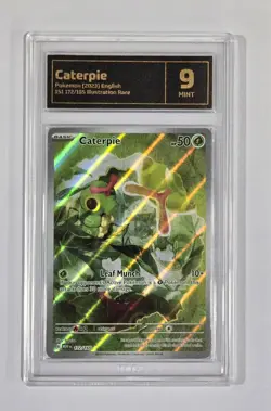 Pokemon Slab: Caterpie - 172/165 - MEW - Graded TCG Mint 9 - Image 1