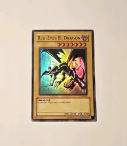 Yugioh Red-Eyes Black Dragon SDJ-001 Ultra Rare Starter Deck Joey LP - Image 1