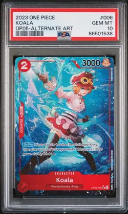 PSA 10 One Piece Koala OP05-006 Alt Art ENGLISH Awakening of the New Era 2023 - Image 1