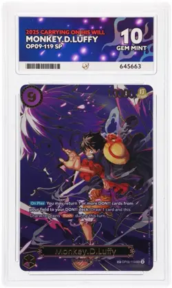 One Piece TCG -Monkey.D.Luffy (OP09-119) SP Carrying On His Will ACE 10 - Image 1