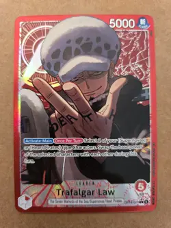 Trafalgar Law - OP14-001 (Alternate Art) Leader - The Azure Sea's Seven Foil - Image 1