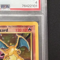 1999 Pokemon TCG Charizard Base Set Holo Rare Card 4/102 PSA 4 Great Gift Idea! - Image 4