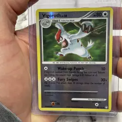 Pokemon Card - Vigoroth Mysterious Treasures 68/123 Reverse Holo LP Pokemon TCG - Image 1