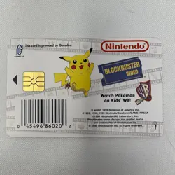 Nintendo Blockbuster Video Pokemon Snap Station Jigglypuff 1999 Collectors Card - Image 2