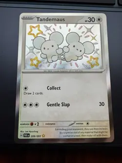 Tandemaus - 209/091 - Pokemon Paldean Fates Shiny Rare Card NM - Image 1