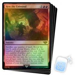 FOIL HEW THE ENTWOOD X4 The Lord Of The Rings Magic MTG MINT CARD - Image 1