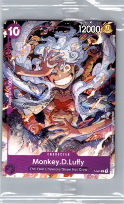 Monkey.D.Luffy P-041 English - One Piece Card - Sealed - Image 1