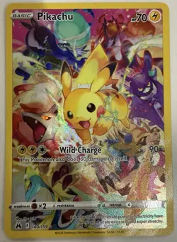 Pokemon Pikachu TCG Full Art Secret Rare Card Crown Zenith 160/159 | Mint Cond - Image 2