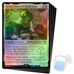 FOIL ROSIE COTTON OF SOUTH LANE X4 The Lord Of The Rings Magic MTG MINT CARD - Image 1