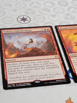 C3274 MAGIC MTG ZENDIKAR RISING KARGAN INTIMIDATOR NAHIRI'S LITHOFORMING LP RARE - Image 3