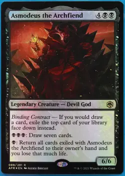 Asmodeus the Archfiend (Ampersand Promo) FOIL Adventures NM (481776) - Image 1