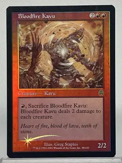 MTG Bloodfire Kavu FOIL - LP Apocalypse 58/143 - Magic: The Gathering - Image 1