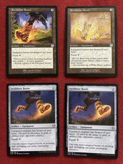Various Swiftfoot Boots x4 - Schematic - Retro Frame - MTG NM - Image 1