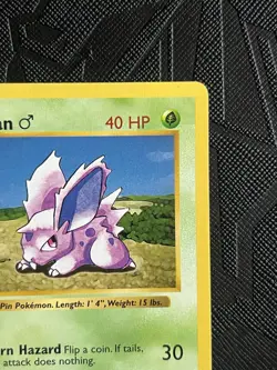 Pokemon TCG Nidoran (M) 55/102 1st Edition Base Set Shadowless (English) - LP - Image 5
