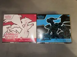 Pokemon Black Bolt & White Flare Pokemon Center Elite Trainer Box ETB Set of 2 - Image 1