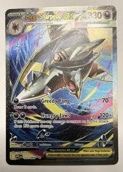 Pokemon TCG Mega Sharpedo Ex 127/094 SIR Phantasmal Flames English Pack Fresh - Image 1