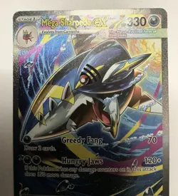 Pokemon TCG Mega Sharpedo Ex 127/094 SIR Phantasmal Flames English Pack Fresh - Image 3