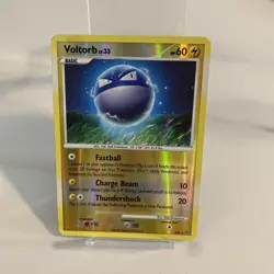 Voltorb Pokemon Stormfront SH3 Reverse Holo Shiny Rare 2008 Diamond Pearl MP-HP - Image 1