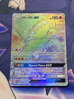 Ho-oh GX Full Art Ultra Rare Rainbow SM80 Pokemon TCG Black Star Promo See Pics - Image 1