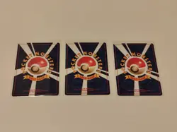 LP/MP Pokemon Bulbasaur Charmander Squirtle Kanto Base Set Starter Trio 1996 - Image 3