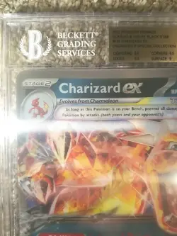 POKEMON BLACK STAR PROMO #196 CHARIZARD EX JUMBO BGS 9.5 GEM MINT PSA OVERSIZED - Image 4