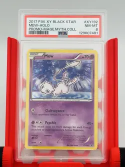 Pokemon Mew Magearna Mythical Coll. Black Star Holo Promo XY192 PSA 8 - Image 1