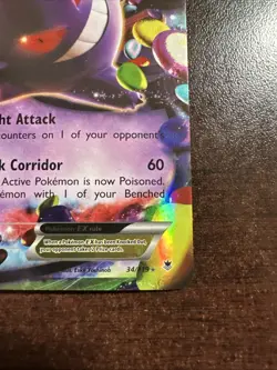 Gengar EX 34/119 Pokemon TCG Phantom Forces DMG - Image 4