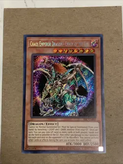 Yugioh Chaos Emperor Dragon - Envoy of the End - IOC-EN000 25th - Secret Rare NM - Image 1