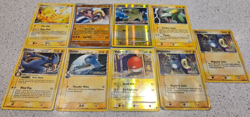 Pokemon Electric / Yellow Lot (9 Cards) - Pikachu, Hitmonlee Holo, Delta Species - Image 2
