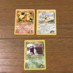 3 Gym Challenge Pokemon Card Bundle NM - Image 1