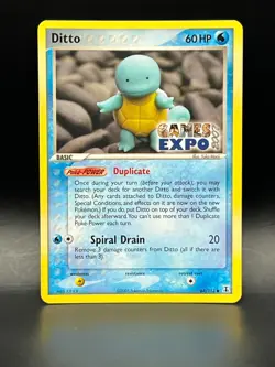 Ditto GAMES EXPO Card- Ex Delta Species 64/113-Super Rare Pokemon Promo -NM - Image 1
