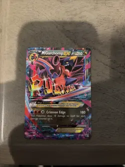 Pokemon M Garchomp EX Black Star Promos Holo Card XY168 - Image 1