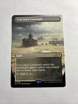 Concealed Courtyard Borderless Outlaws of Thunder Junction MTG Plus Bonus Card!! - Image 1