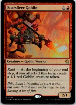 Searslicer Goblin Foil R Foundations 93 NM - Image 1
