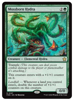 MTG Mossborn Hydra - Foundations (FDN) #107 Foil NM Magic the Gathering - Image 2