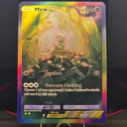 Pokemon Mew EX Holo & Texture Fan art [Pocket TCG art] - Image 1