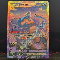 Pokemon Vaporeon EX Holo & Texture Fan art [Pocket TCG art] - Image 1