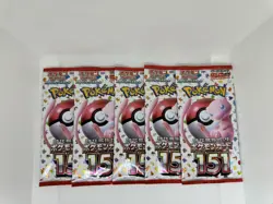 5x Pokemon 151 Japanese Booster Packs - Image 1